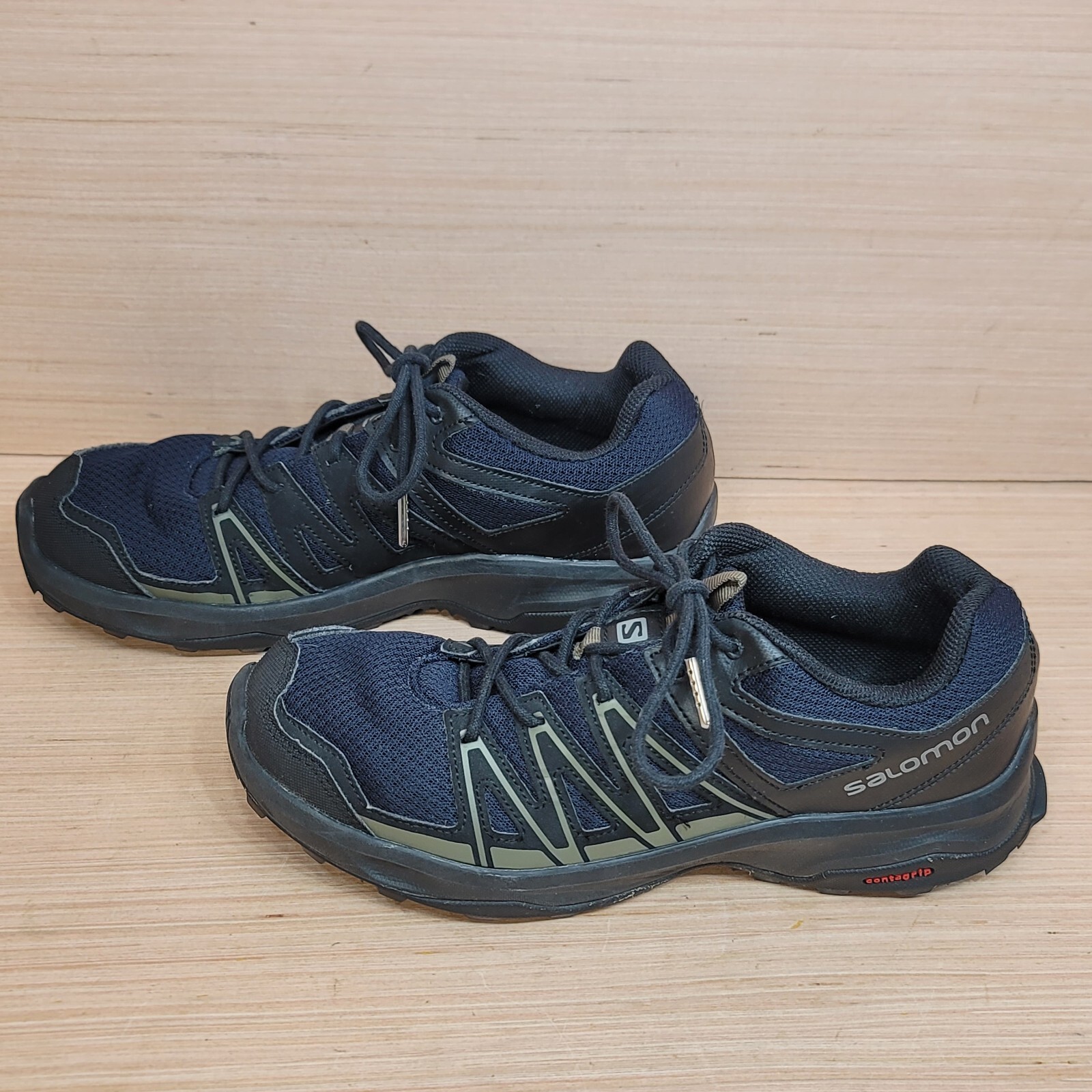 Scarpe da corsa Salomon Leonis blu navy grigie atletiche trail escursionismo uomo taglia 8 5