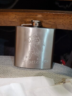 Unbranded 6OZ. Stainless Steel Scotland Lion Bar Flask