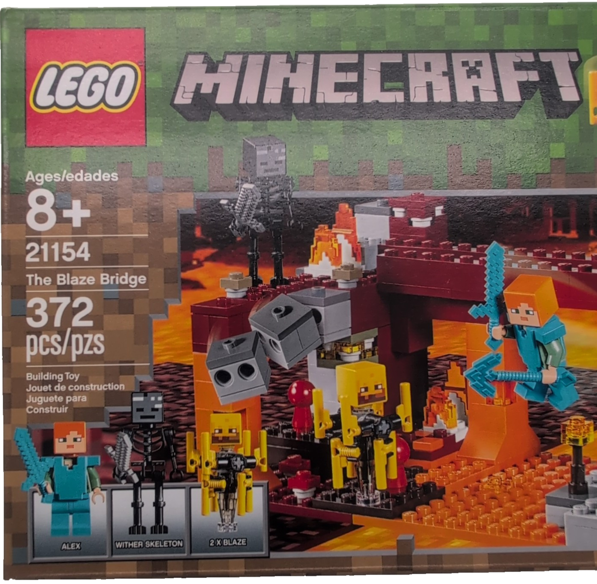 Lego The Blaze Bridge 21154 Minecraft Minifigure Retired Building