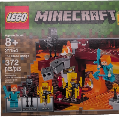 Lego The Blaze Bridge 21154 Minecraft Minifigure Retired Building