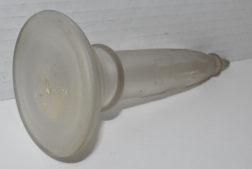 Vintage Spencer Perfume Frosted Glass Candle Shaped Bottle with Flame Stopper - Foto 6 di 6