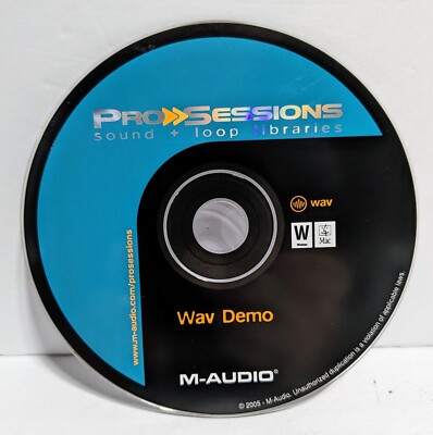 M-Audio ProSessions Sound Loop Libraries ''Wav Demo''  CD 2005
