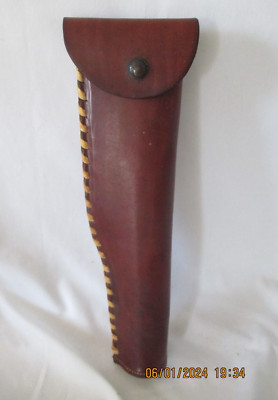 RARE Vintage H.H. Heiser Leather Laced Edge Scope Case