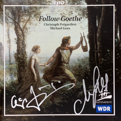 Signed by CHRISTOPH PREGARDIEN & MICHAEL GEES Follow Goethe Orig CPO CD Signiert - 第 1/1 張圖片