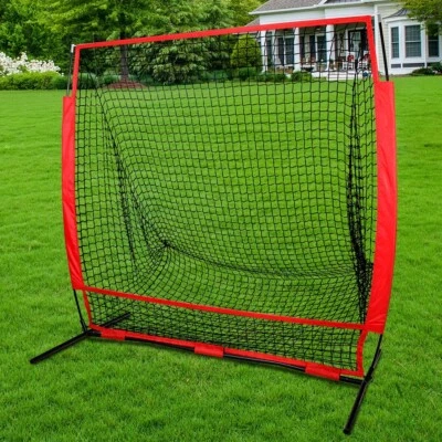 Baseball Softball Practice Hitting Batting Training Net 5x5 Feet w/ Carry Case