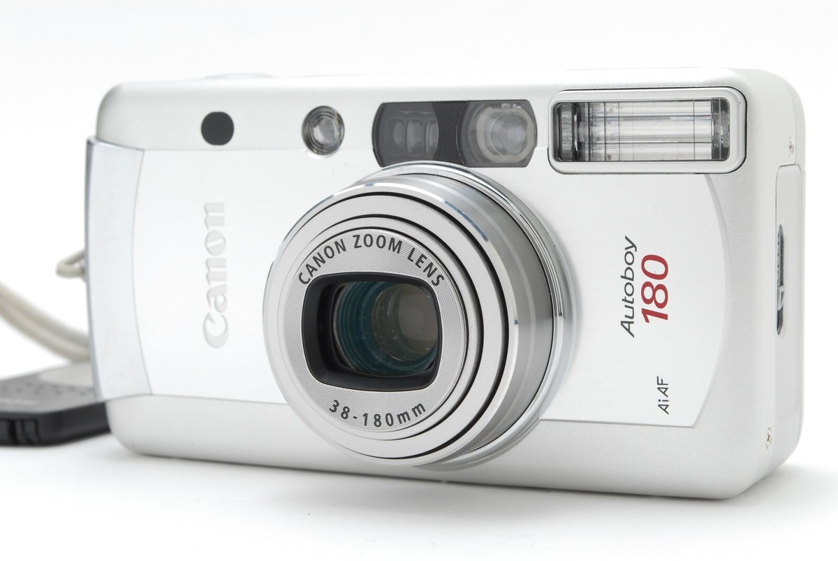 Canon フィルムカメラ Autoboy 180 EXC+3] Canon Autoboy 180 Point & Shoot Film Camera in Box