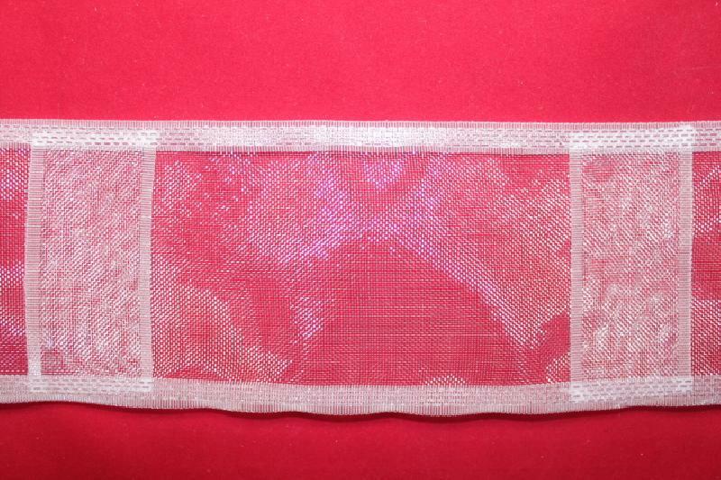 Nastro arricciatenda fettuccia tasca bastone trasparente alto 10cm