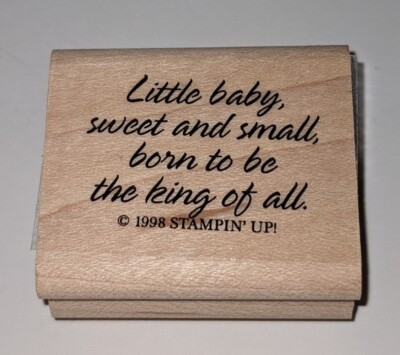 Stampin Up MIRACLE OF CHRISTMAS LITTLE BABY KING ALL Wood Mounted ...