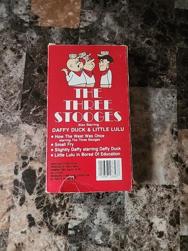 The Three Stooges also staring daffy duck and little lulu VHS Cartoon 1930-1940 - Picture 3 of 7