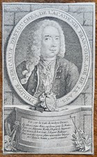 PHILIPPE NERICAULT DESTOUCHES (1680-1754), PORTRAIT ENGRAVING 18th century, DPLAYWRIGHT