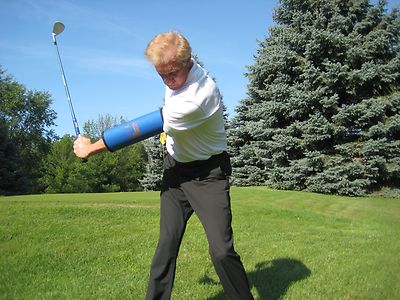 Golf Practice Generate More Width In Your Back Swing-standard The ''Straight Arm''