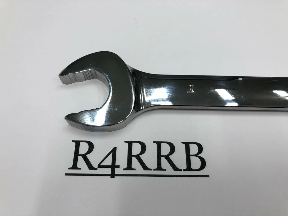 Snap-on Tools USA NEW 1" SAE FLANK DRIVE PLUS 12PT Chrome Combo Wrench SOEX32 - Image 3 of 4