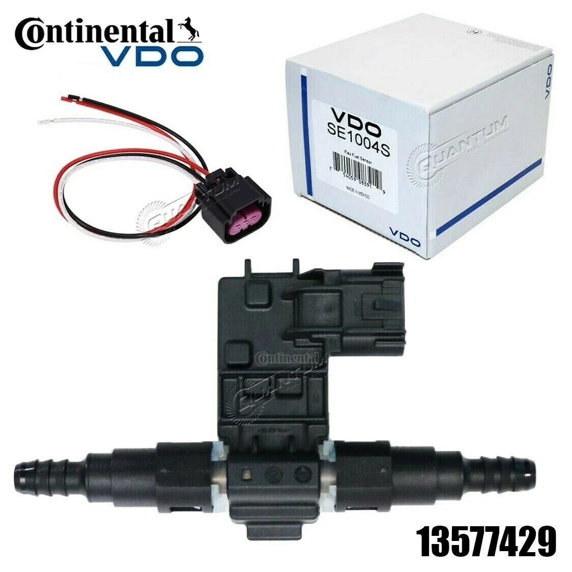 GENUINE Continental/ VDO GM Flex Fuel Sensor +Barb Fittings + 