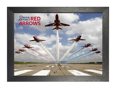 Red Arrows 22 Kunstflugteam Royal Air Force Poster Flugzeug Himmel Maschine Bild 