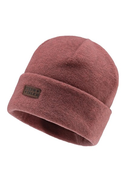 Sterntaler Unisex Kinder Beanie Microfleece MüTze Umschlag Hellrot Melange 57-image