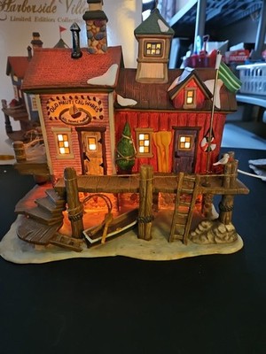 Celebrations Harborside Village Deluxe Lighted House Old Nautical Wares  