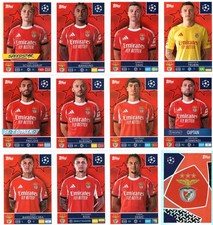 Topps UEFA Champions League 2025/26 All 12 Stickers Team SL Benfica