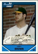 Corey Brown 2007 Bowman Draft Picks & Prospects Athletics #BDPP3