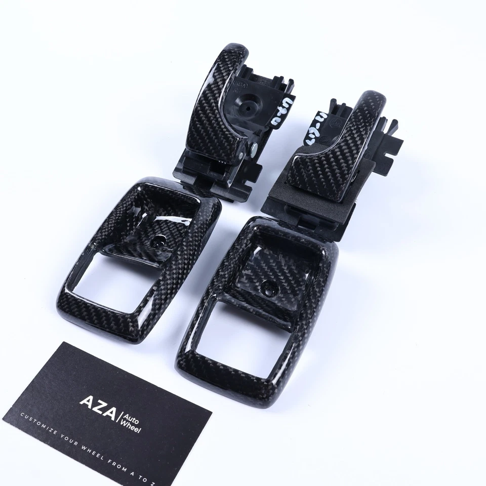 Juego de carrocería Foxbody bisel manija puerta interior fibra carbono Ford Mustang 1979-1993 Foto 2 de 4