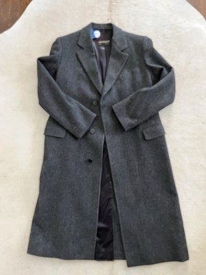 Vintage Yves Saint Laurent Men's 100% Wool Long Gray Classic