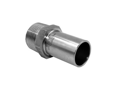 Connect Inox Edelstahl Pressfitting Einsteckstück 28 x 1''AG