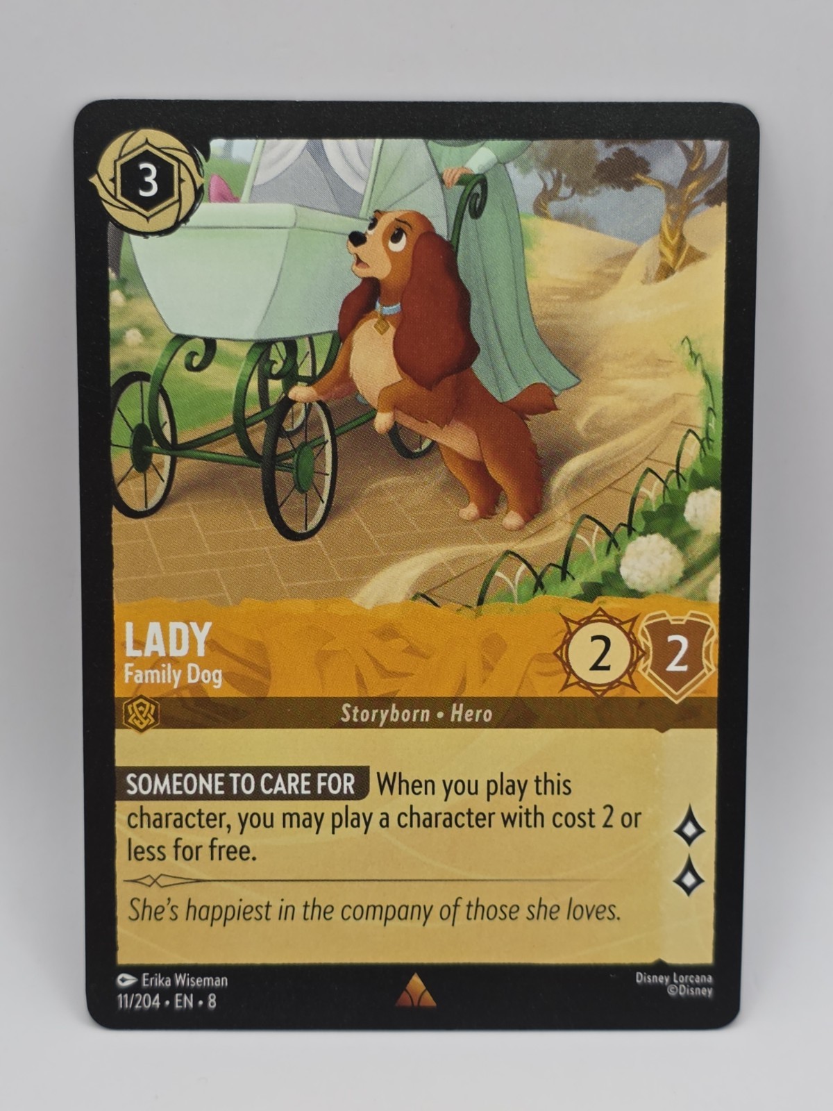 Lorcana Lady Family Dog 11/204 Rare Reign of Jafar