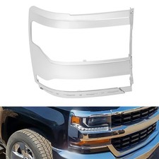 for 2016 2018 Chevy Silverado 1500 Headlight Bezel Cover Chrome Passenger Side