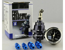 New Tomei Fuel Pressure Regulator Type-s With Meter Black Gauge Engine Motor Air