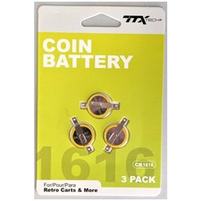 CR1616 With Tabs Batteries for Game Boy Games 3 Pack 