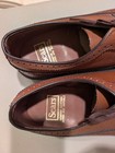 Vintage Men's All Leather Wing Tip Lace Up Brouge Dress Shoes 9.5 D New — photo 3