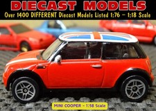2003 RED R50 MINI COOPER WITH UNION FLAG ROOF 1:56 SCALE DIECAST COLLECTOR MODEL