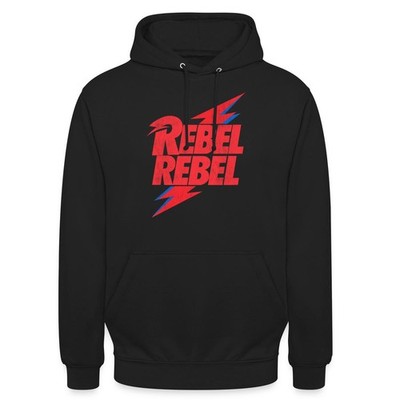 David Bowie Rebel Rebel Mit Blitz Unisex Hoodie