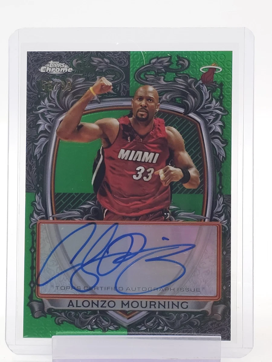Alonzo Mourning Basketball Autographed Sports Trading Cards