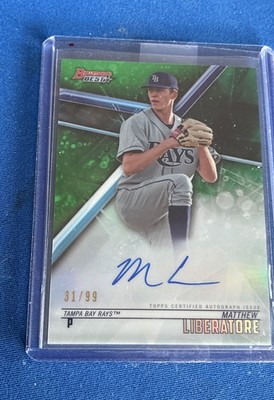 2018 Bowman's Best of 2018 Autographs Matthew Liberatore #B18-ML Green 31/99