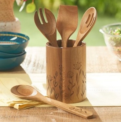 Princess House Wildflower 5-Pc Wooden Tool Set 10105-10106 | eBay