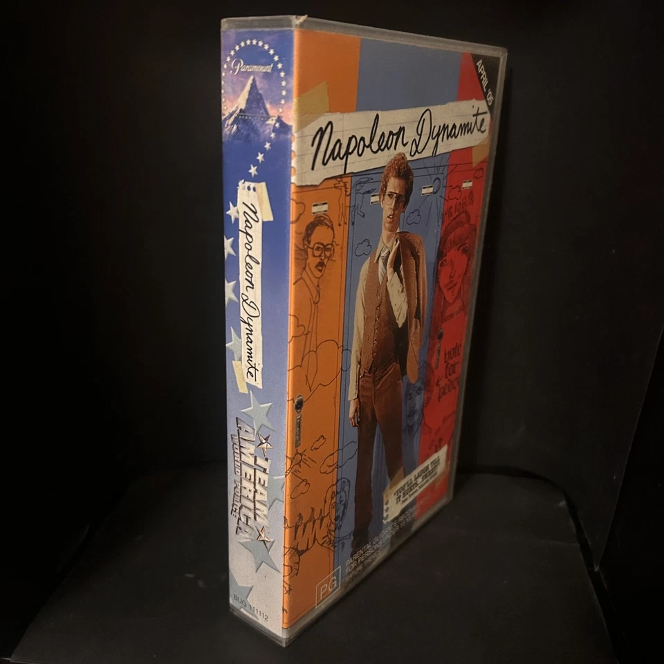 Napoleon Dynamite /Team America: World Police VHS 2004 Preview Cassette Tested - Image 2 of 4