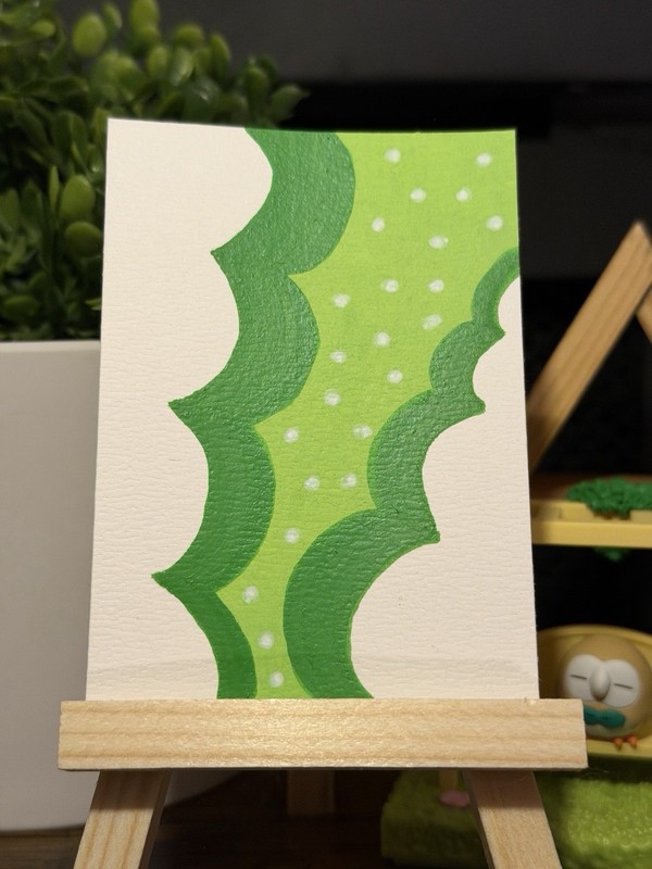 Original ACEO Abstract Landscape Acrylic Pretty Cute Collectible Artwork