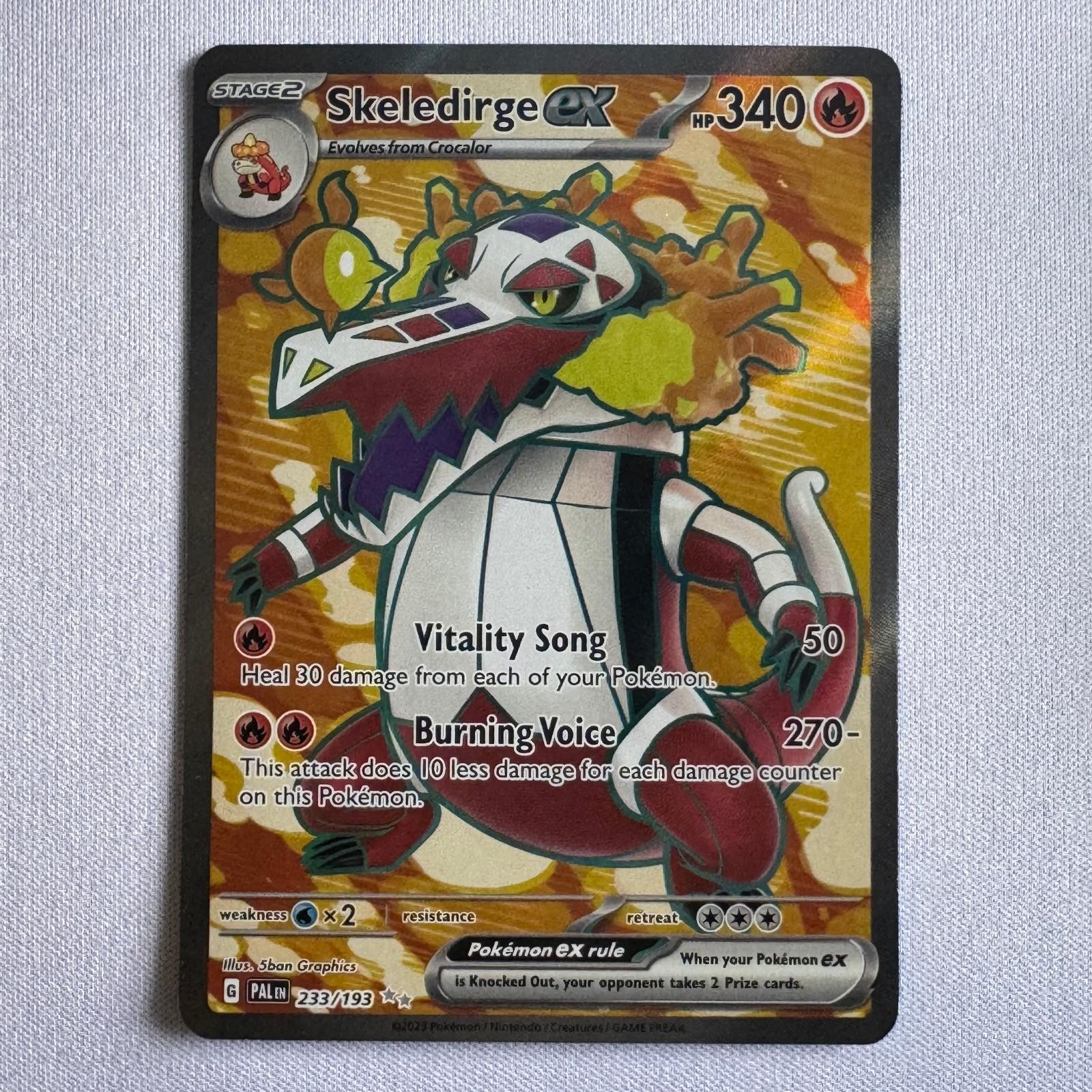 Skeledirge ex 233/193 Ultra Rare Paldea Evolved Pokemon Holo Near Mint