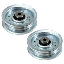 2 PCS Replacement 173437 Flat Idler Pulley 4244 In Lawn Mower Deck Craftsman