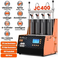 Ancel JC400 Ultrasonic Fuel Injector Tester Fuel Injector Cleaner Machine Kit