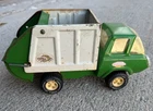 1970s Tonka Pressed Steel Litter Bug Garbage Truck Green/White  Nice Vintage