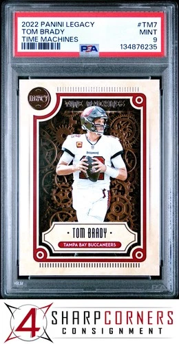 2022 PANINI LEGACY TIME MACHINES #TM7 TOM BRADY POP 4 PSA 9