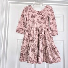 Janie And Jack Pink Floral Everyday Dress Gir...