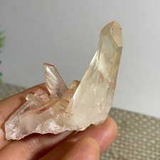 29g  White Clear Quartz Crystal Cluster Rough Healing Specimen
