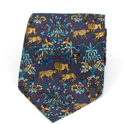 Beaufort Tie Rack Silk Used S Rank Men'S Business Plant Pattern Animal Tagged Ca