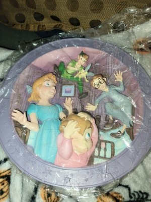 Disney Peter Pan Faith, Trust & Pixie Dust Collectible 3D Relief Limited Plate