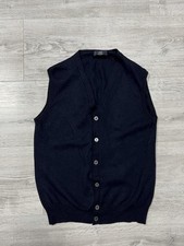 Men Boggi Milano Vest Navy Wool 38 / M / 46