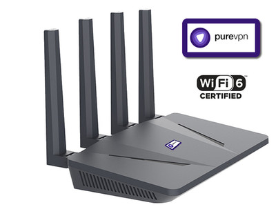 Guardian Router PureVPN Router WiFi 6 AX1800 + FULL VPN Abo