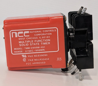 NCC TMM-0999M-461 Multiple Function Solid State Timer, Range .01Sec-999Min