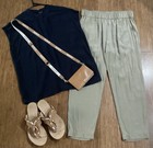 Mela Purdie Technical Polyester Pants Sz 10. Excellent Condition.